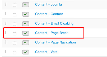 joomla page break plugin tabs