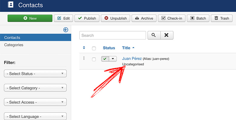 Contact Creator plugin joomla