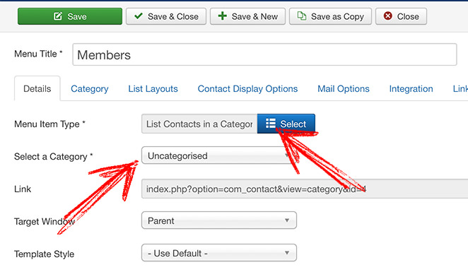 Contact Creator plugin joomla